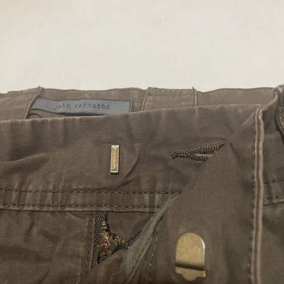 John Varvatos Pants Size 33 X 34.5 Tall Olive Brown Straight Leg Casual - Picture 3 of 7